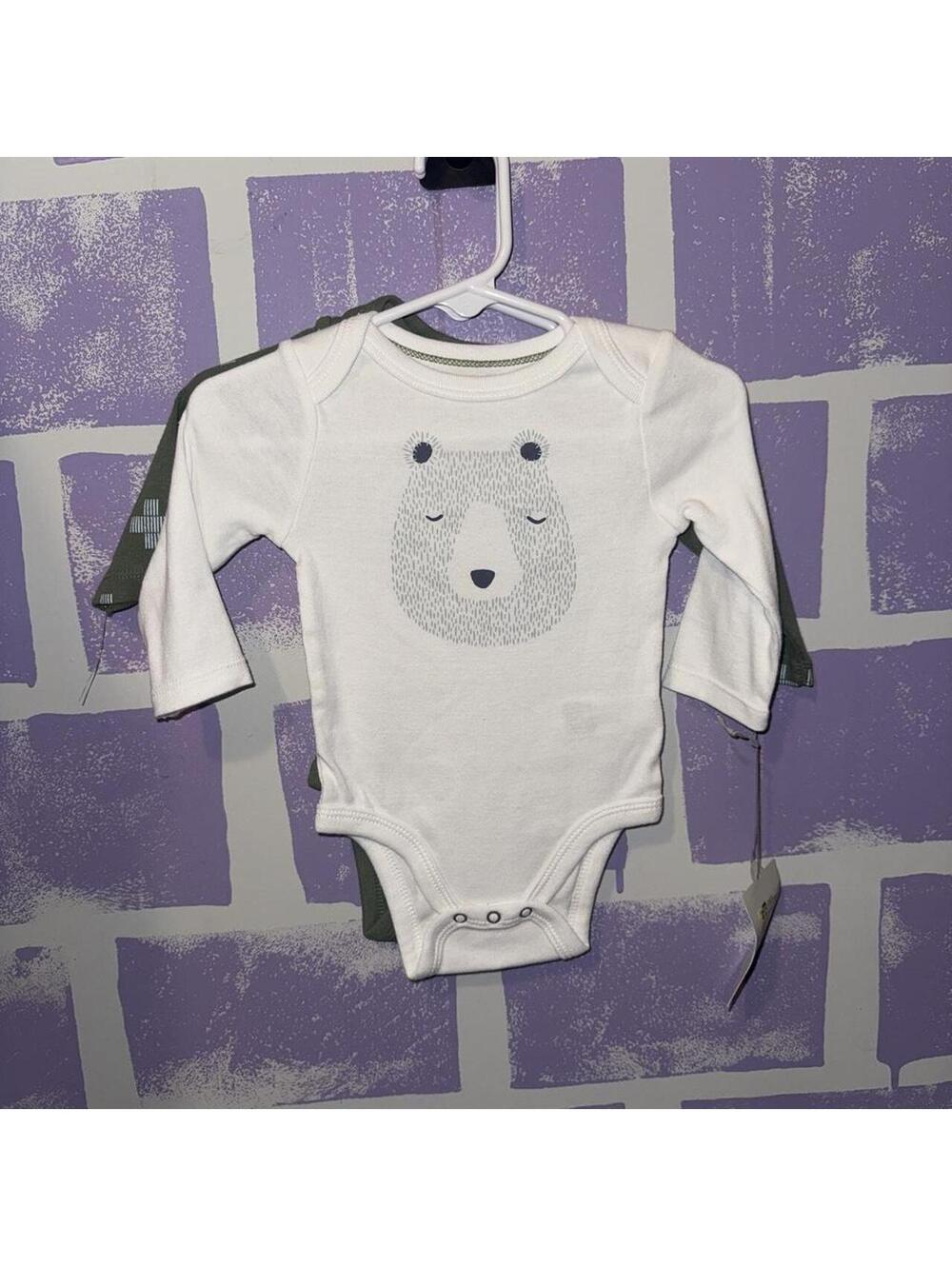 Cloud Island Kid's White Sleepsuits-babygrow